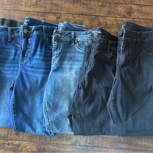 Maurices Everflex Jeans Bundle | 5 Pairs | Mixed Sizes | Black & Denim